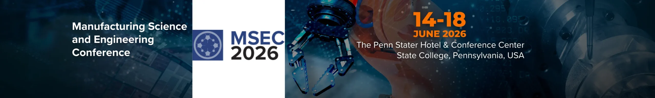 MSEC Manufacturing Science and Engineering Conference 2026