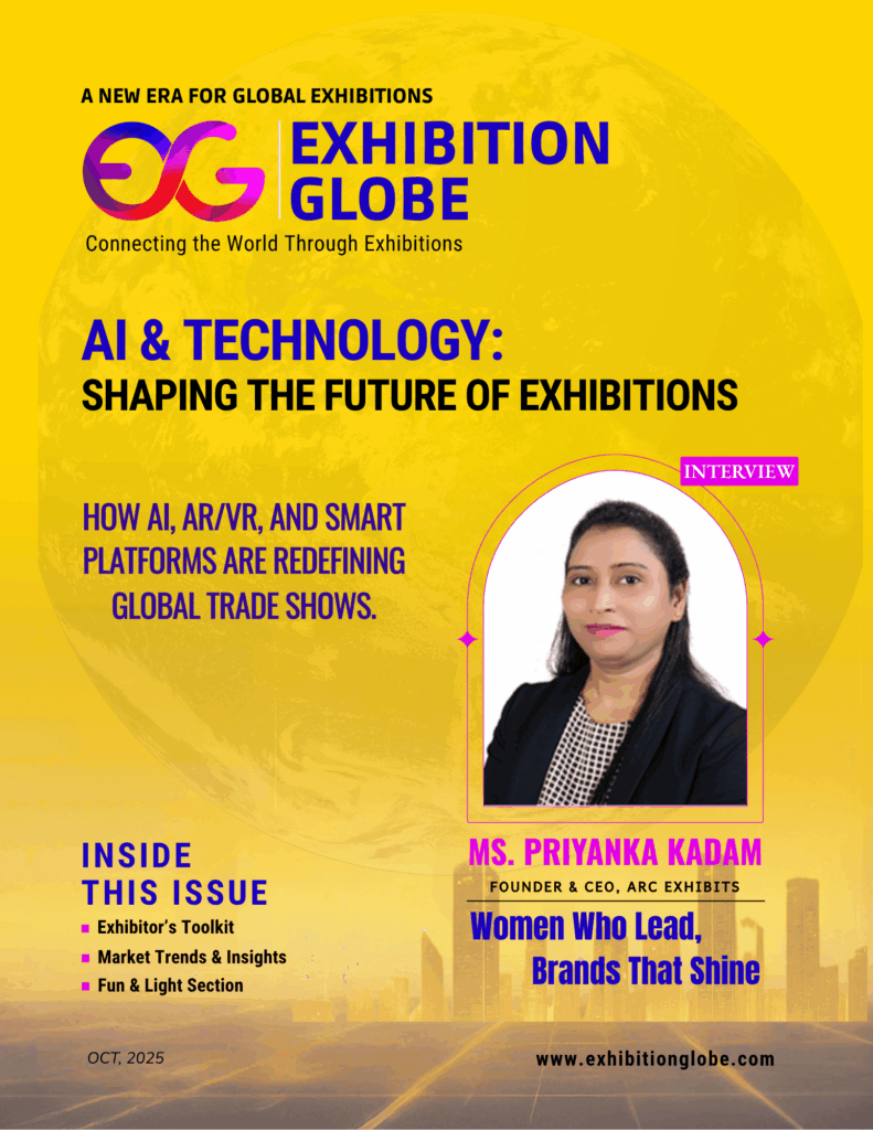 october 2025 Cover page Exhibitions Globe Magzine Work 8.5 x 11 in