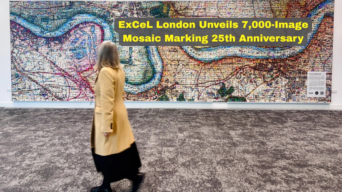 ExCeL London Unveils 7,000-Image Mosaic Marking 25th Anniversary