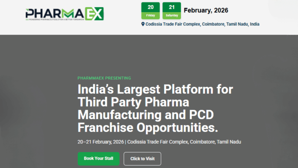 PHARMMAEX 2026: India’s Largest Platform for Third Party Pharma Manufacturing and PCD Franchise Opportunities
