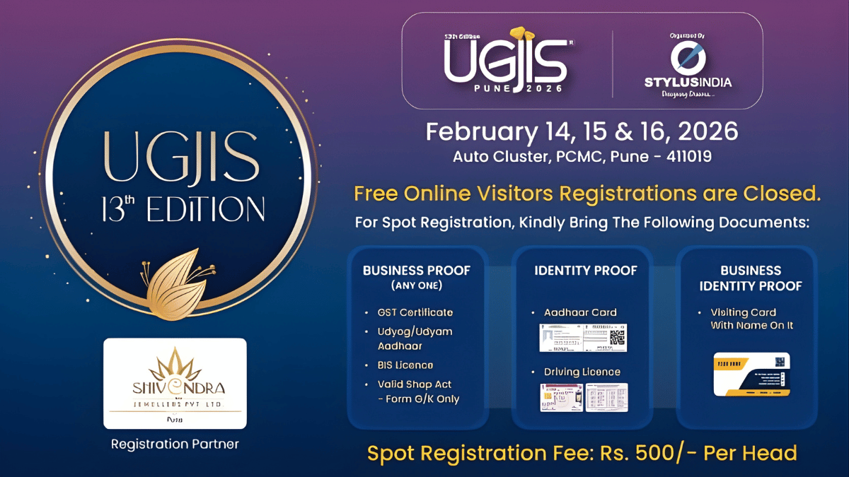 UGJIS 2026 to Showcase Global Jewellery Trends in Pune from February 14–16