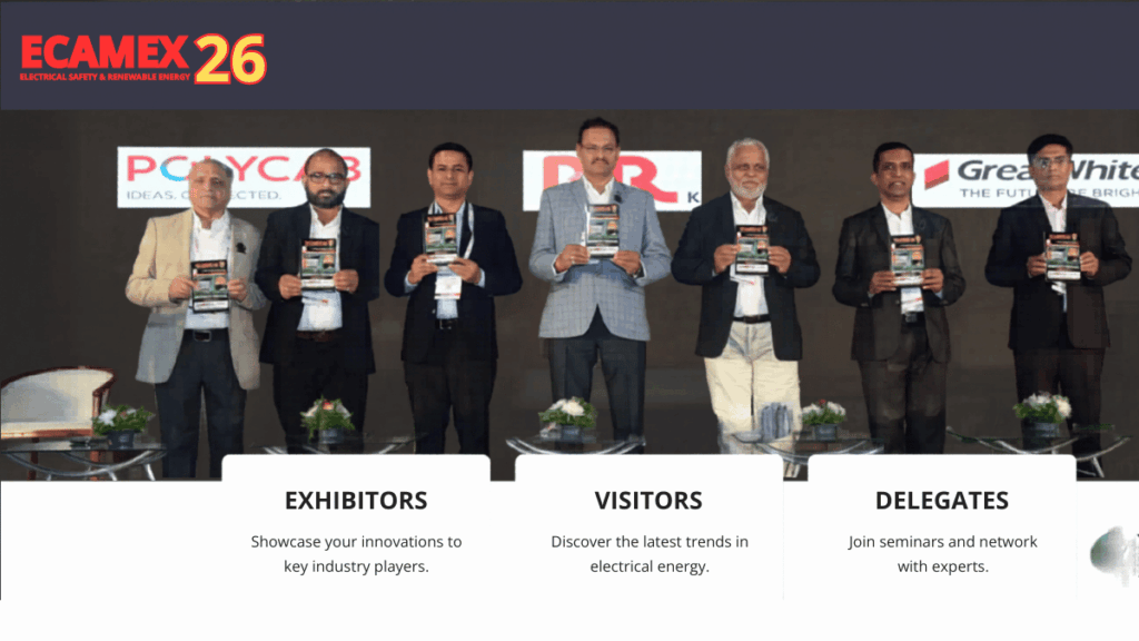 ECAMEX 2026: India’s Leading Electrical Industry Exhibition in Mumbai