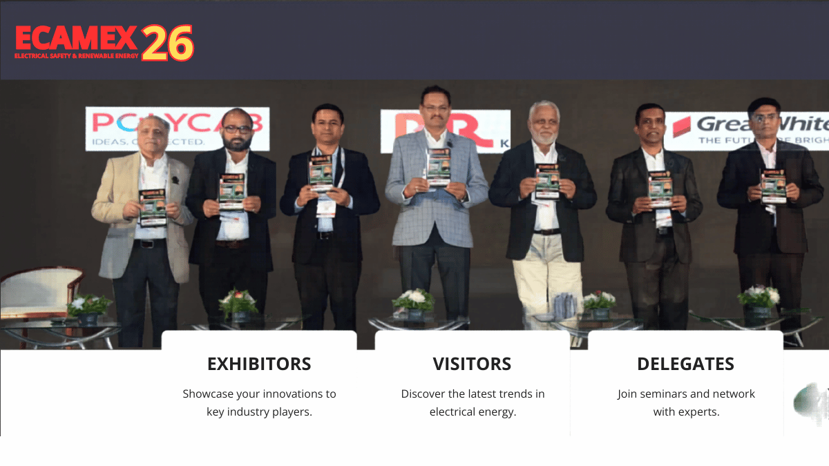ECAMEX 2026: India’s Leading Electrical Industry Exhibition in Mumbai