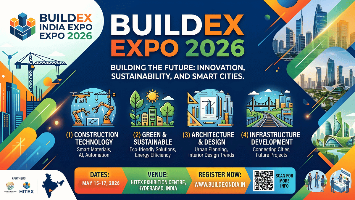 Buildex India Expo 2026: India’s Leading Construction & Building Materials Exhibition