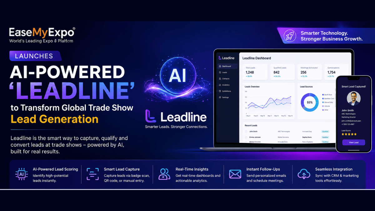 EaseMyExpo Launches AI-Powered ‘Leadline’ to Transform Global Trade Show Lead Generation