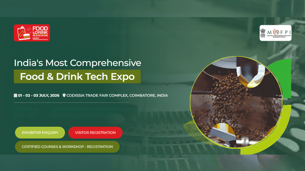 Food & Drink Processing Expo 2026 to Showcase Innovation in India’s Food Processing Industry