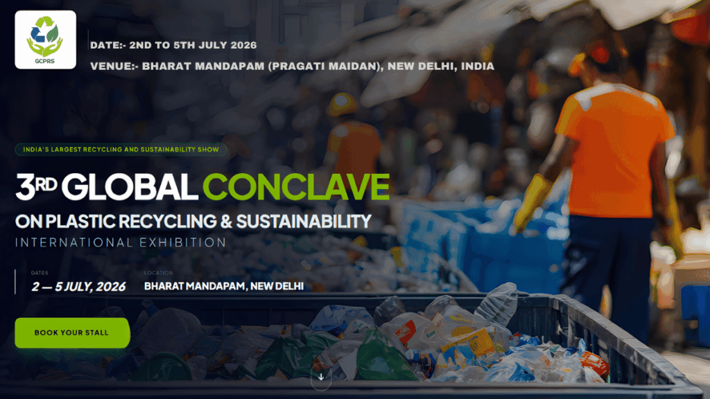 GLOBAL CONCLAVE ON PLASTICS RECYCLING AND SUSTAINABILITY 2026 to Lead India’s Circular Economy Revolution