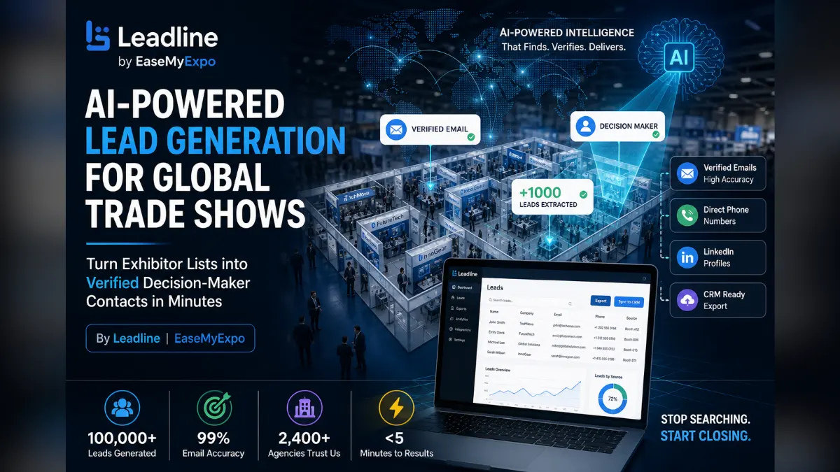 Leadline by EaseMyExpo Revolutionizes Global Trade Show Lead Generation with AI-Powered Intelligence