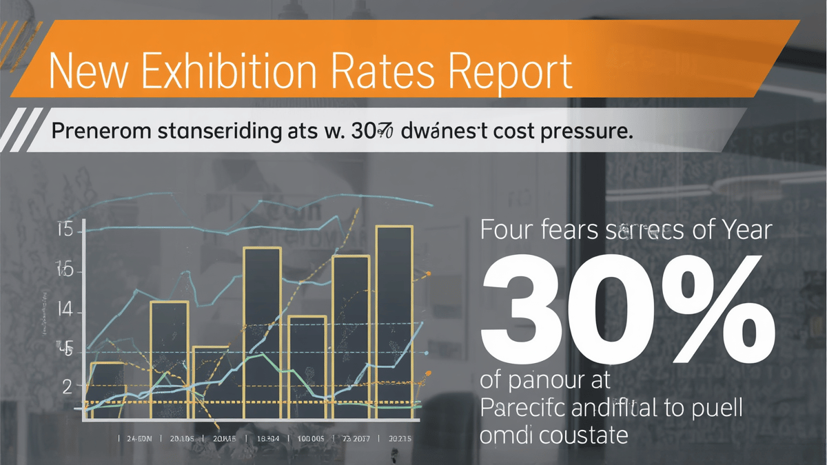 New Exhibition Rates Report Reveals Four Years of Rising Cost Pressure on Trade Show Exhibitors