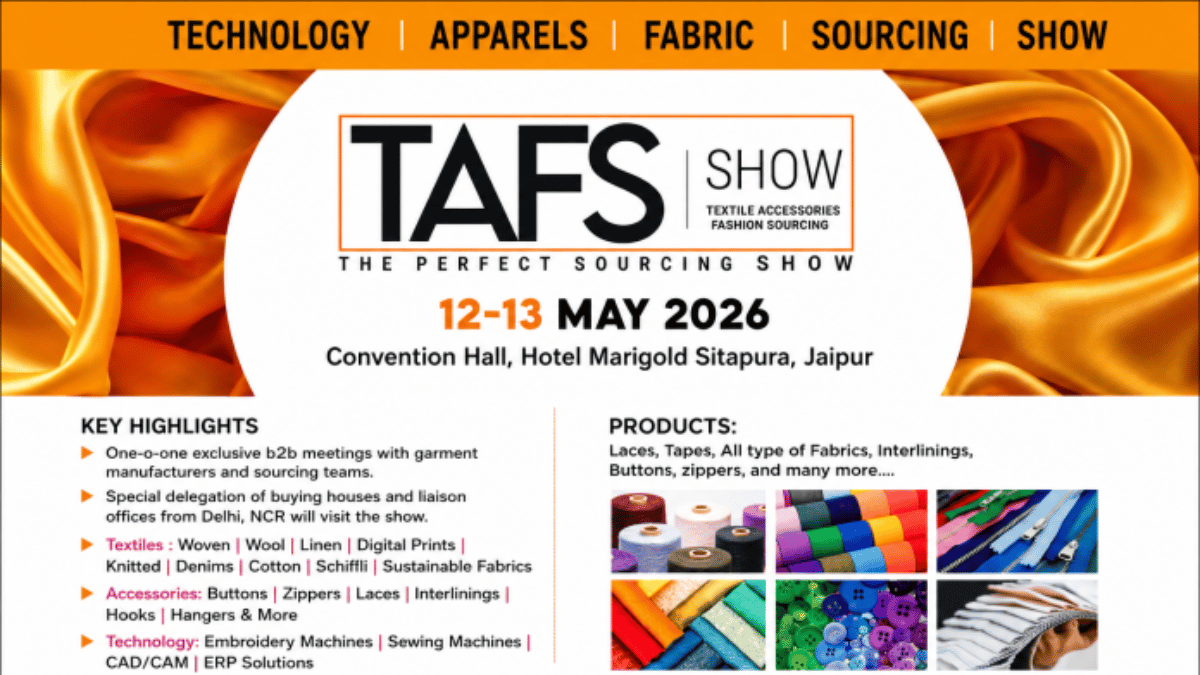 TAFS Show Jaipur 2026 to Boost Textile and Apparel Sourcing Industry