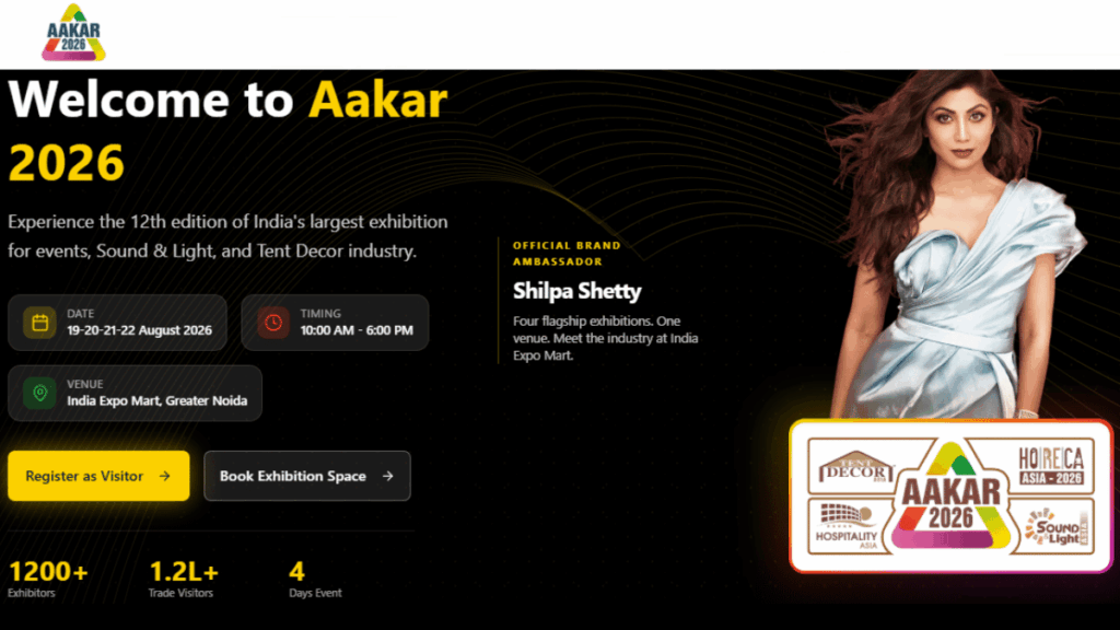 AAKAR 2026: India’s Premier Exhibition for Tent, Décor, HoReCa, Food & Beverage, and Event Industry Solutions