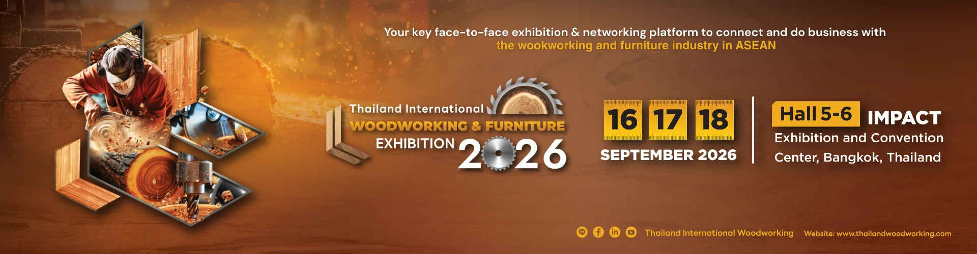 Exhibition Globe Thailand International Woodworking Furniture Exhibition 2026 TIWF