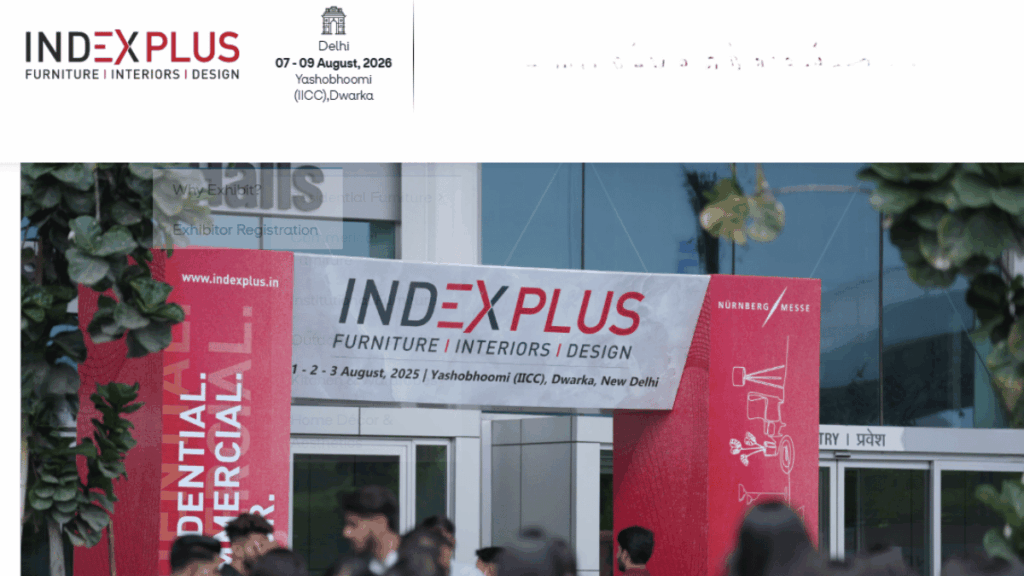 INDEXPLUS 2026 New Delhi: India's Premier Exhibition for Furniture, Interiors & Design Innovation
