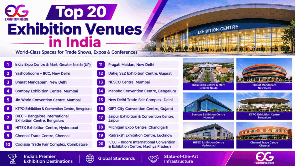 Top 20 Exhibition Venues in India