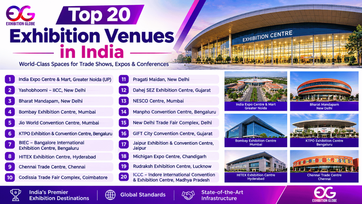 Top 20 Exhibition Venues in India