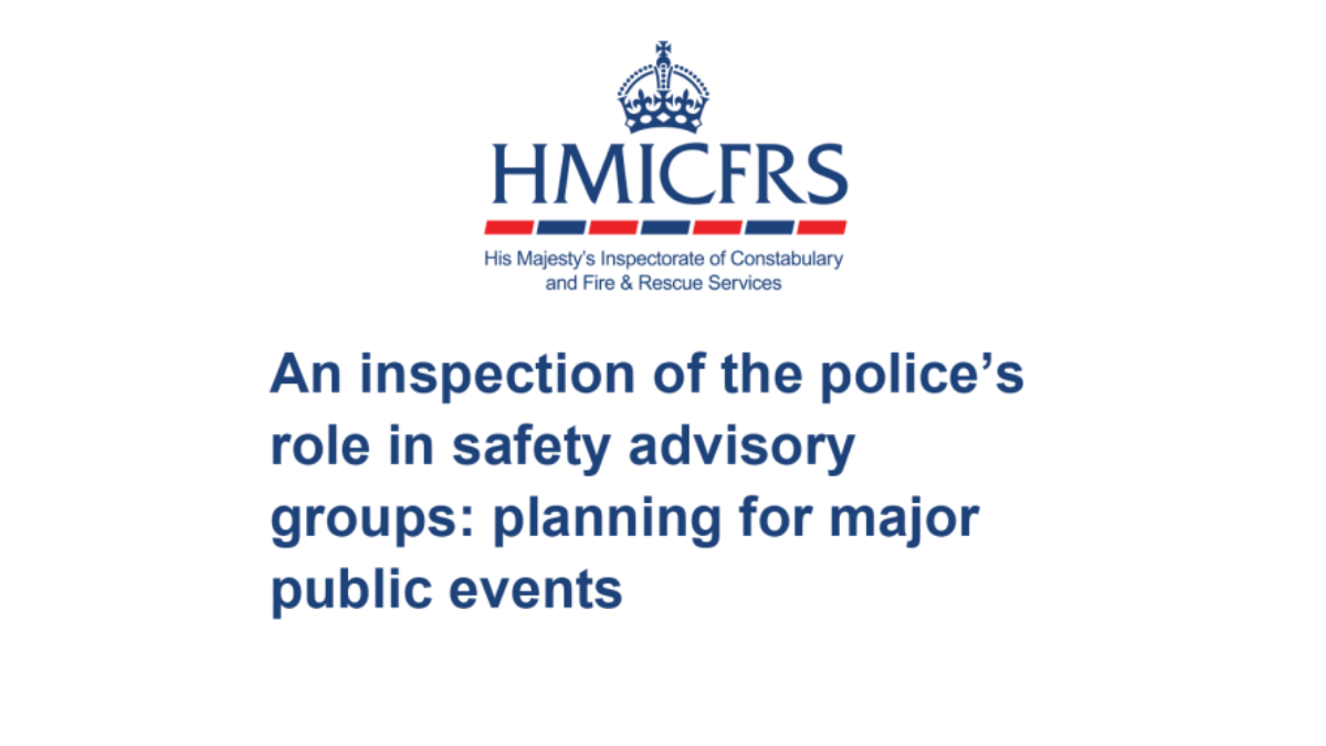 HMICFRS Calls for Government Review of Public Safety Arrangements at Events