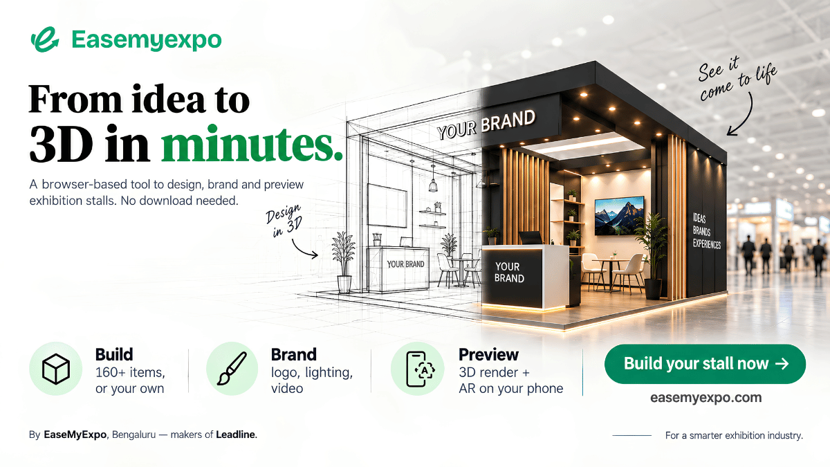 No More Waiting Days. EaseMyExpo's Boothlane Gets You There in Minutes.
