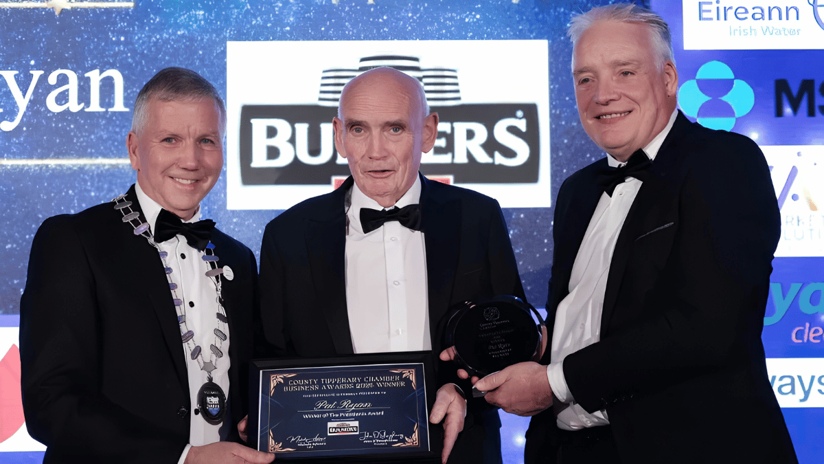Pat Ryan Receives President’s Award at County Tipperary Chamber Business Awards 2026